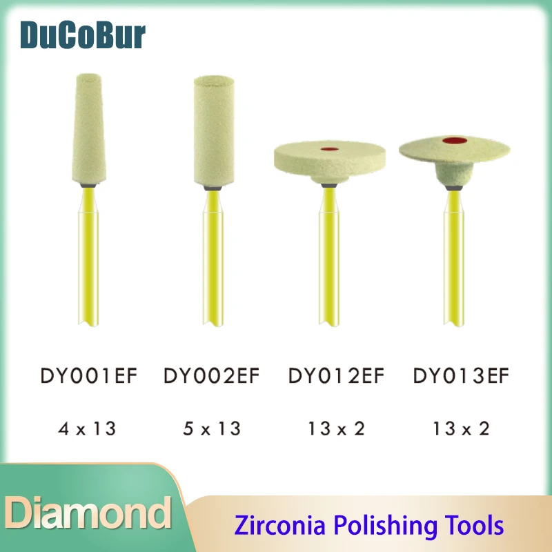 

DuCoBur Dental Lab Polisher Ceramic Diamond Grinding Head Stone Grinder Zirconia Ceramics Crowns Polishing Wheel Tools