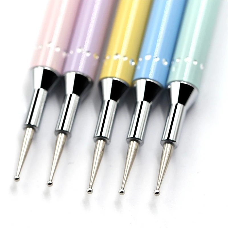 Nail Art Rhinestones Kit With Two Head Diamond Painting Pen Dotting Tool Nail Gems Nail Art Rod DIY Crayon Pen Manicure Tool Kit