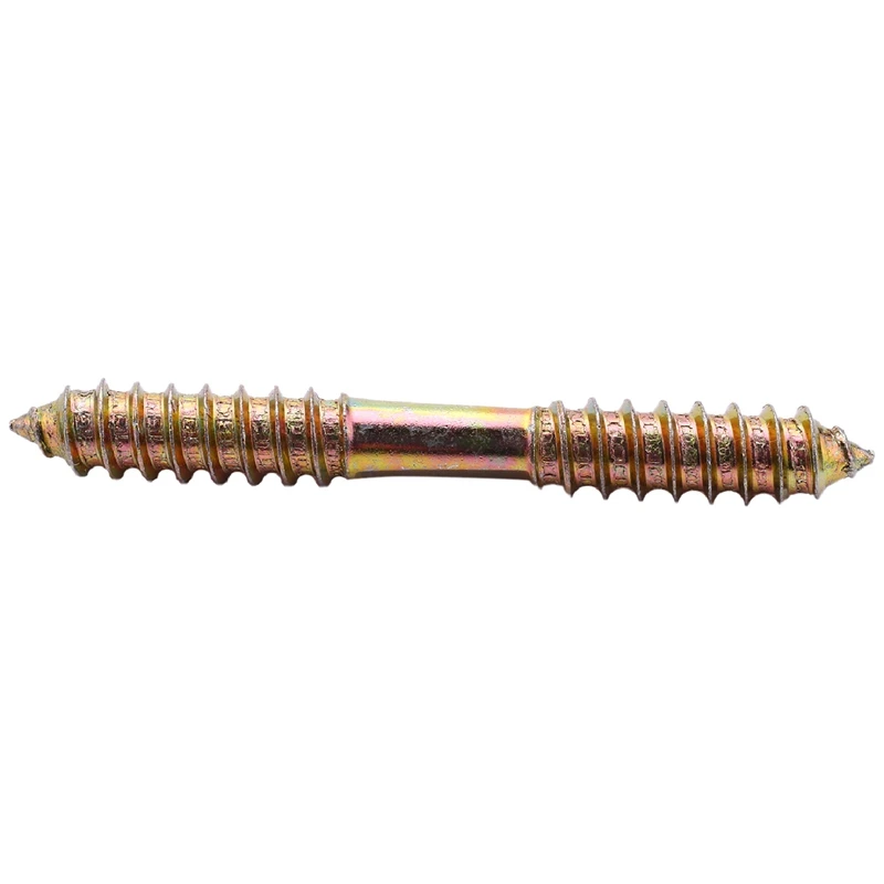 M8 X 70Mm Double Ended Wood To Wood Furniture Fixing Dowel Screw 10Pcs Promotion