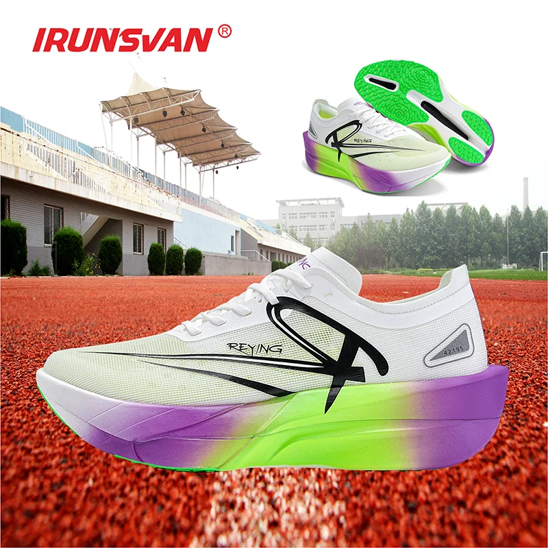 IRUNSVAN Joint Hot Camp Chasing Light 1.0 Full Palm Carbon Plate Professional Racing Marathon Running Shoes for Men and Women