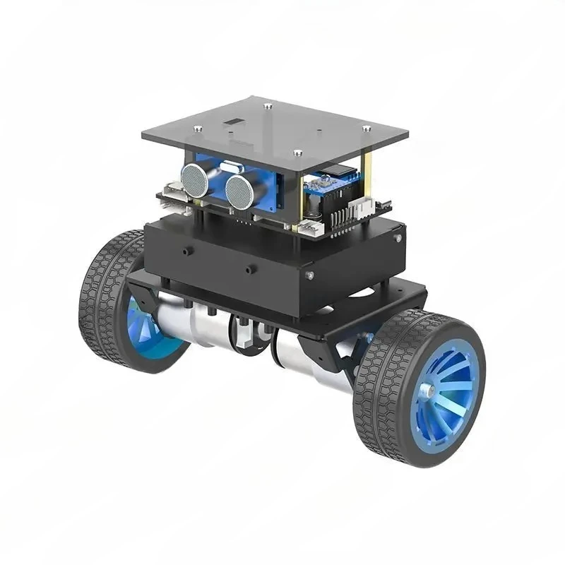 Suitable for STM32 car two-wheeled intelligent robot chassis kit  obstacle avoidance encoder motor
