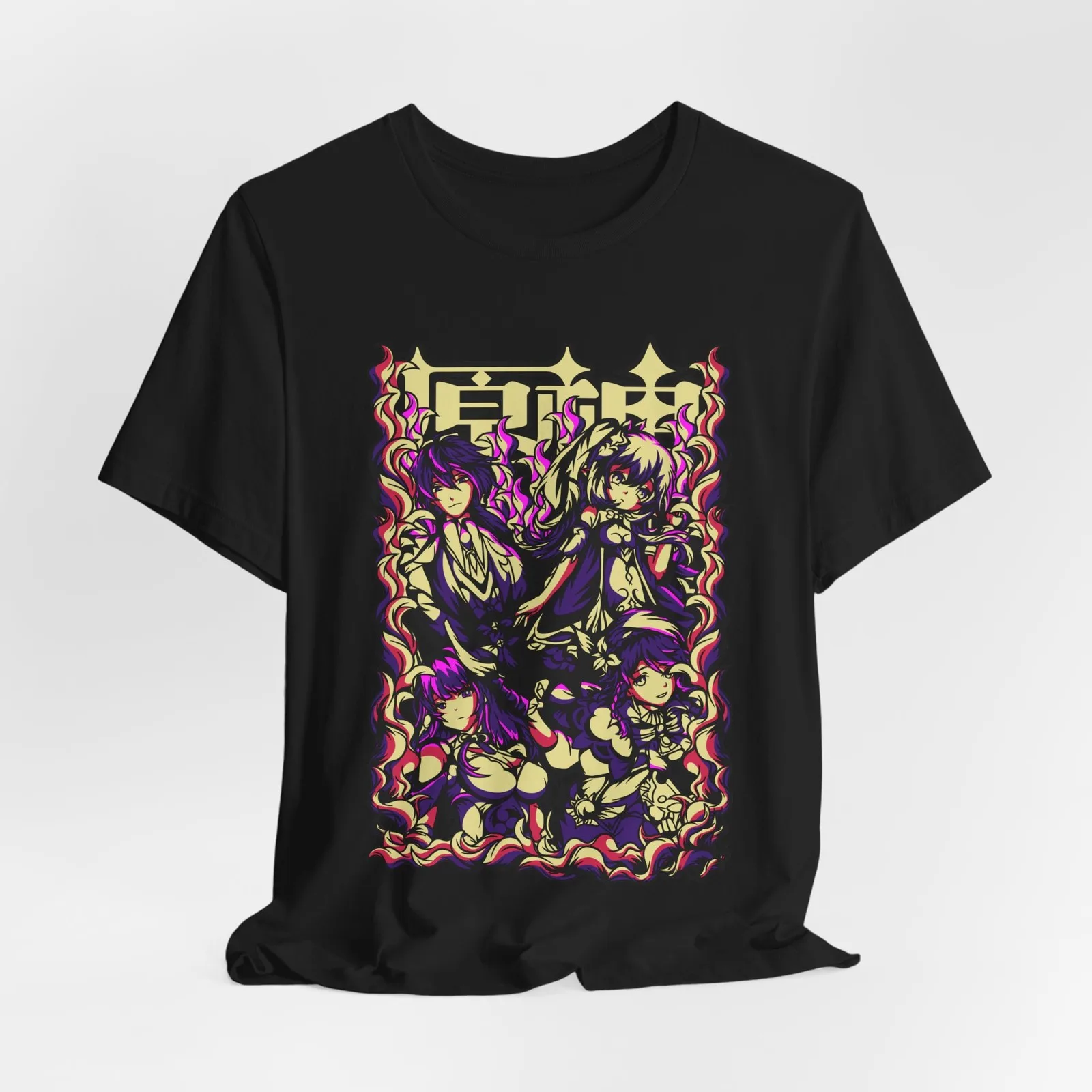 Genshin Impact Tee, Gamer Shirt, Anime Graphic Top, Unisex Jersey Tee, Video