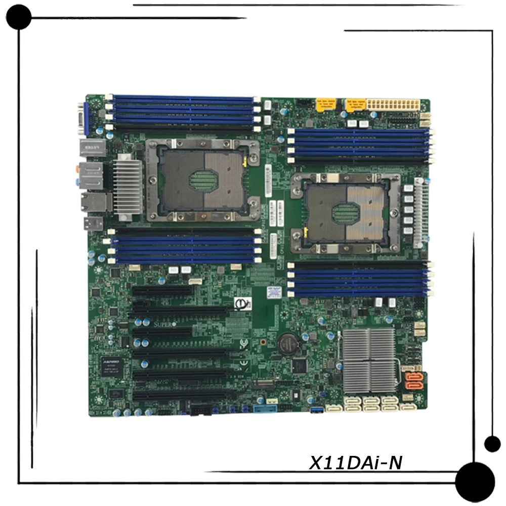 X11DAi-N Pour smile micro 2-socket Station De Travail Serveur Carte Mère Intel C621 LGA-3647 DDR4 2e Isabel Intel 100% Testé Rapide soleil