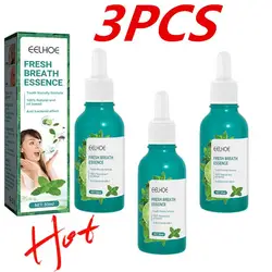 3Pcs Mouth Spray Breath Freshener Bad Mouth Smell Removing Drops Mint Drop Get Breath To Oral Of Essence Oral Rid Cool Bad Care