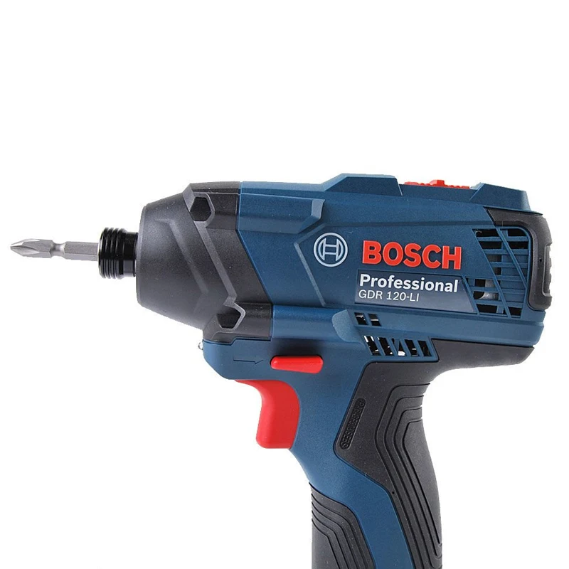 BOSCH GDR 120-LI Impact Driver 12V2.0Ah Rechargeable Battery Sets 1/4in 100Nm Electril Wrench Power Bare Tool Combination