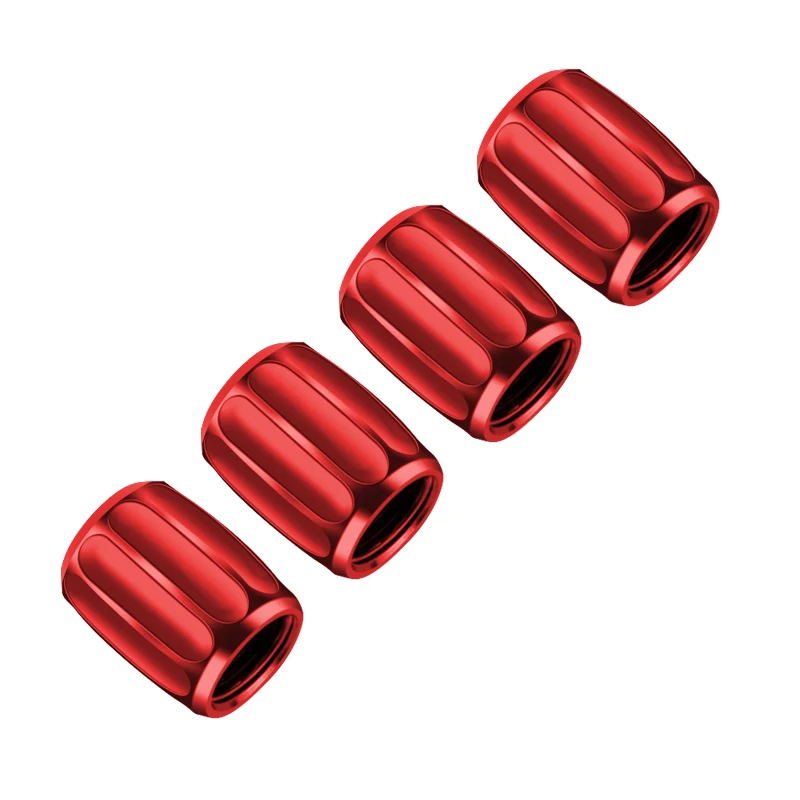 4Pcs/Set Dustproof Seal Lock Tight Fit Anti-Theft Tire Valve Stem Caps for Car Trucks Motorcycles