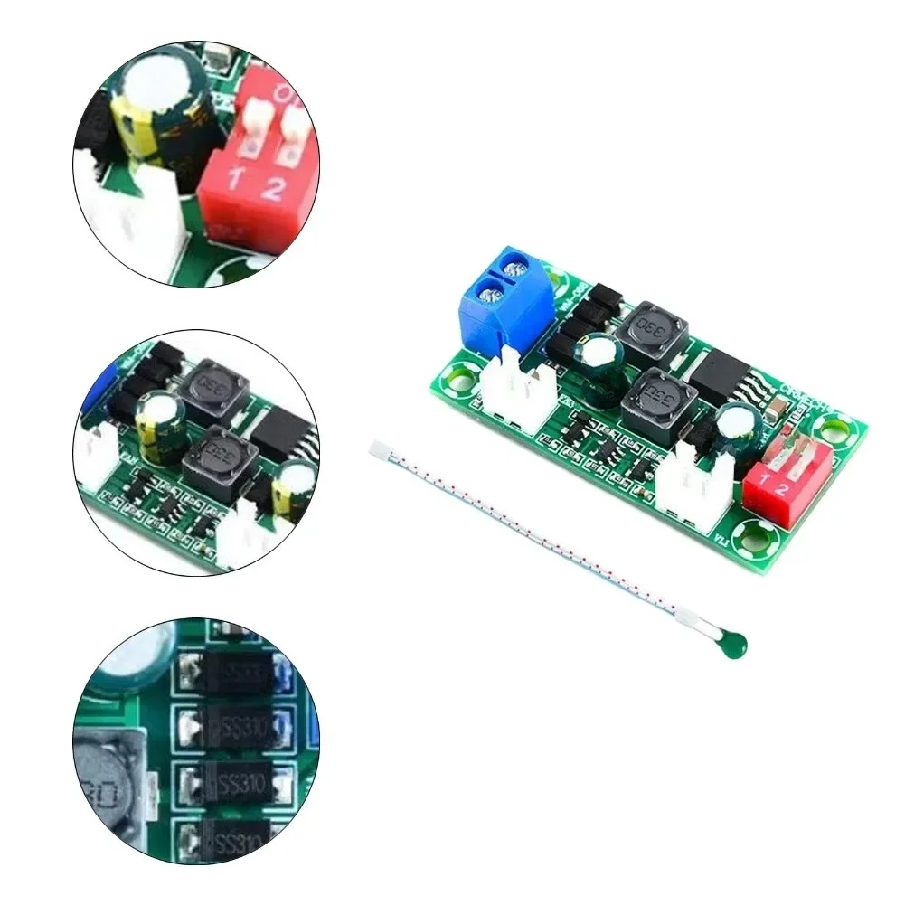 1pc Electronic DC Fan Speed Control Module With Automatic Temperature Control Board 4-Speed Adjustment Easy To Install