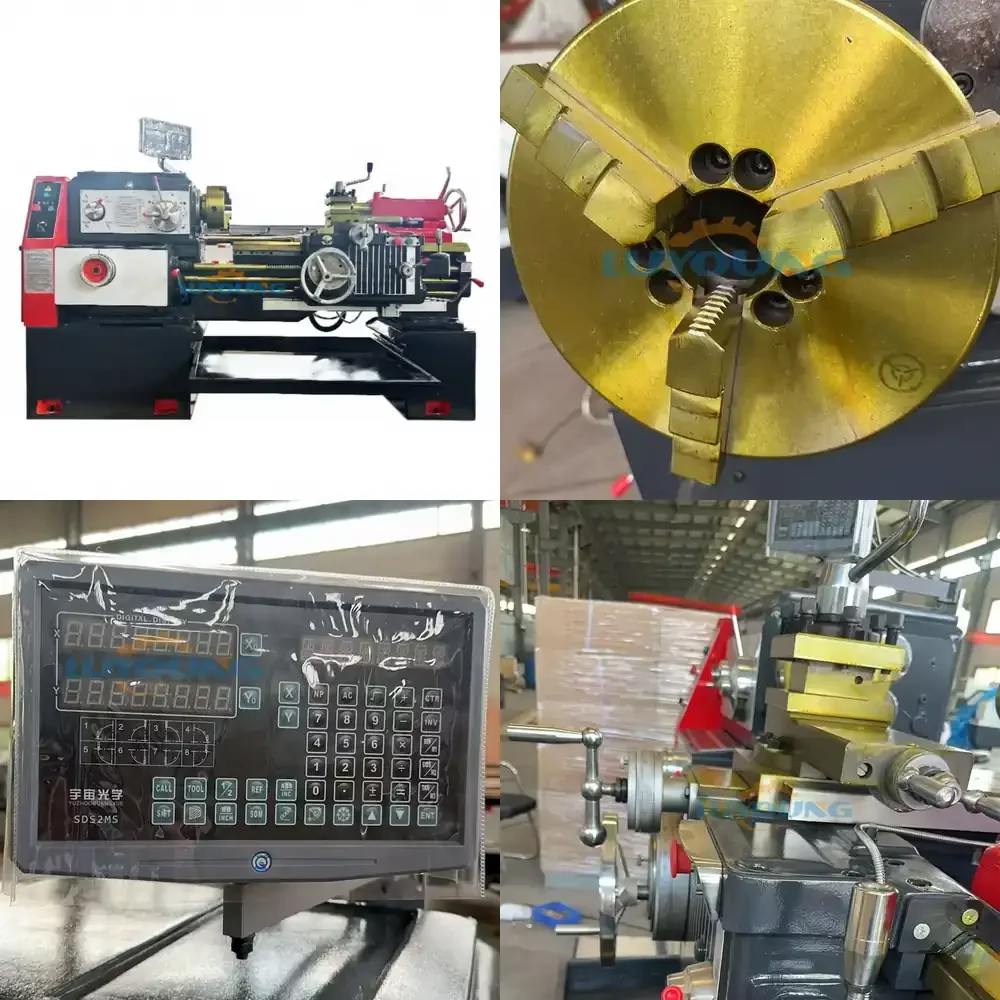 Manual Lathe Machine 1000 mm for Metal Cd6241 750 1000mm Gap Bed Lathe Machining Manual Metal Lathe