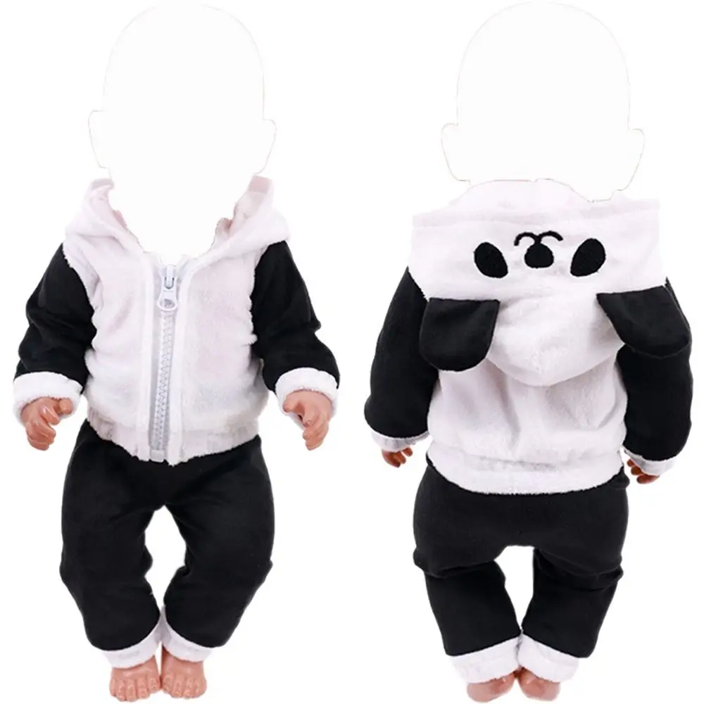 Gift Dolls Accessories Bear Panda Duck Playing House Plush Animal Hoodies Pants Set Rabbit Frog Doll Clothes