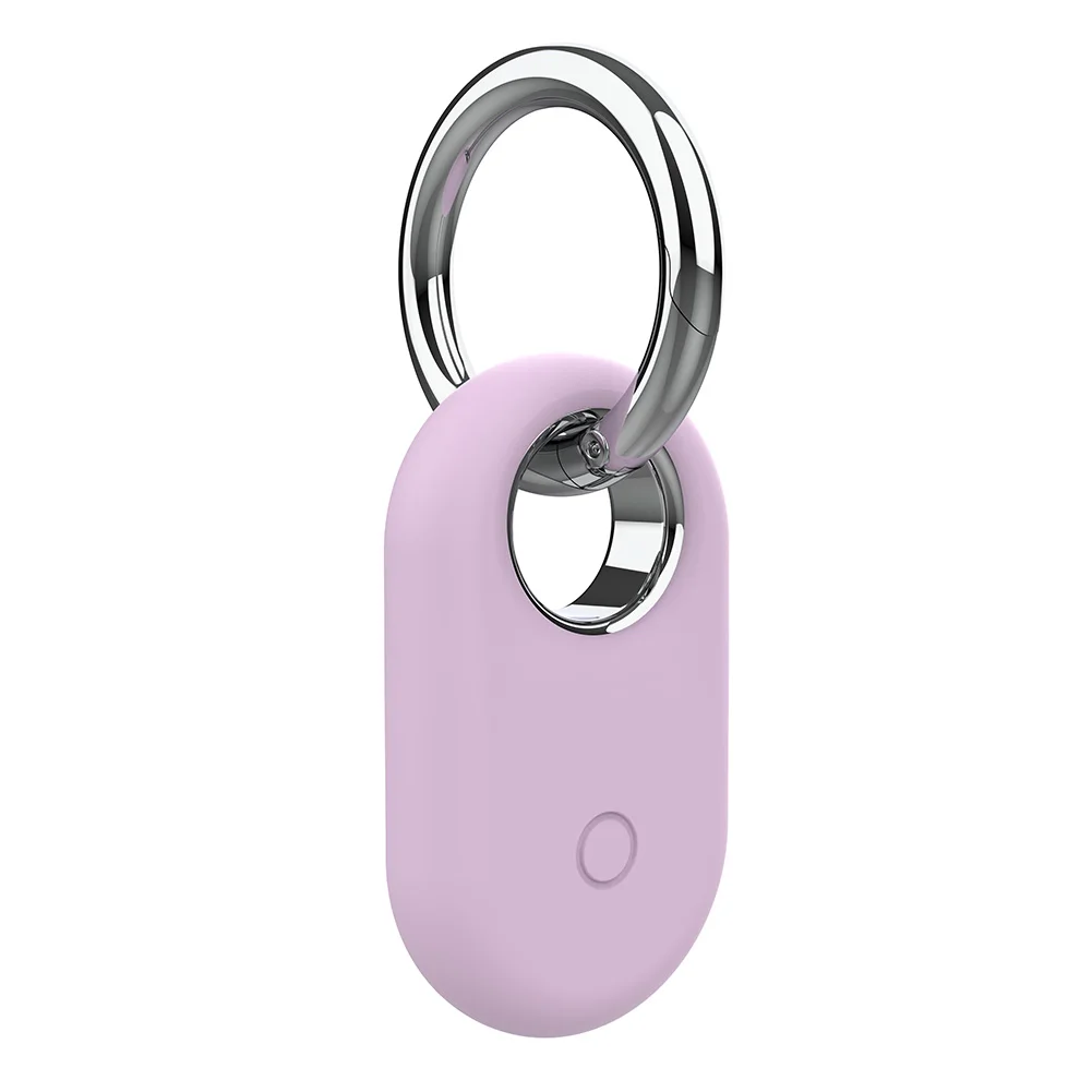 Silicone Case Protective Case Anti-Drop Protector Case Shockproof Protective Cover Waterproof with Keychain for Galaxy SmartTag2