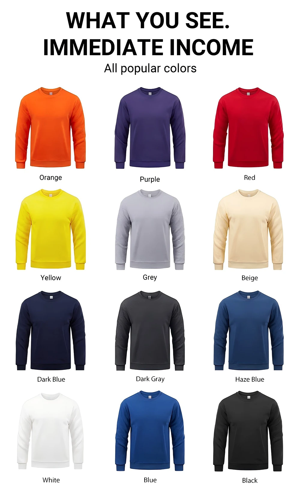 Herren-Freizeit-Sportpullover, personalisierbar, mit individuellem Aufdruck, Sweatshirts, Herbst-Fleece, O-Ausschnitt, Streetwear, Team-All-Match-Kleidung – Detail 7