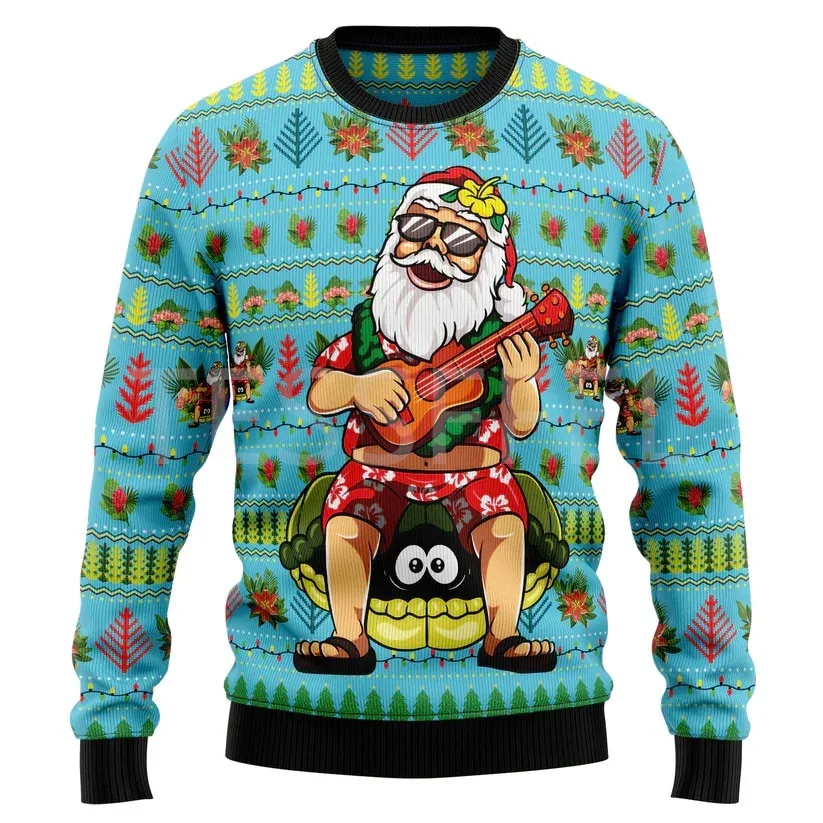 

New 3D Printing Christmas Cat Fashion Men Women Tracksuits Crewneck Hip Hop Sweater Plus Size S-7XL Harajuku Seasons Casual