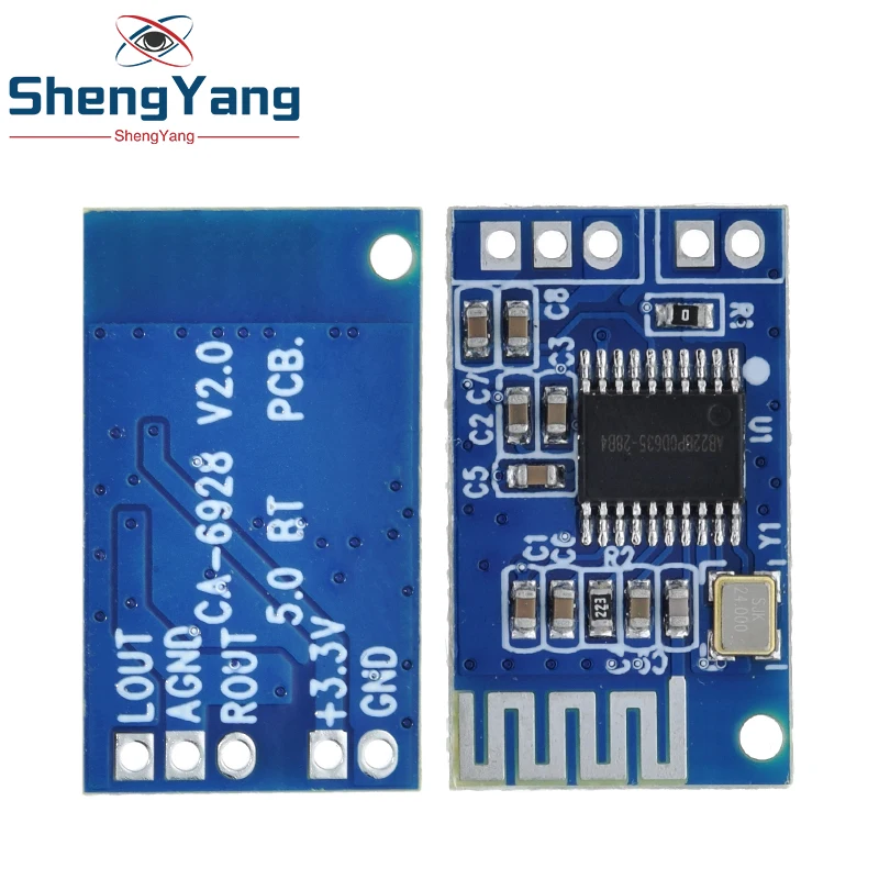 TZT Ca-6928 Bluetooth Audio Module Led Power 3.3V-8V Audio Dual Digital Audio Amplifier Module Board