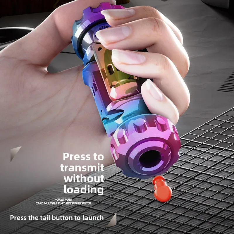 Stun Grenade Fidget Spinner Miniature Pistol Toy Gun with Ejectable Shells Stress Relief Finger Toys for Adults Kids Best Gifts
