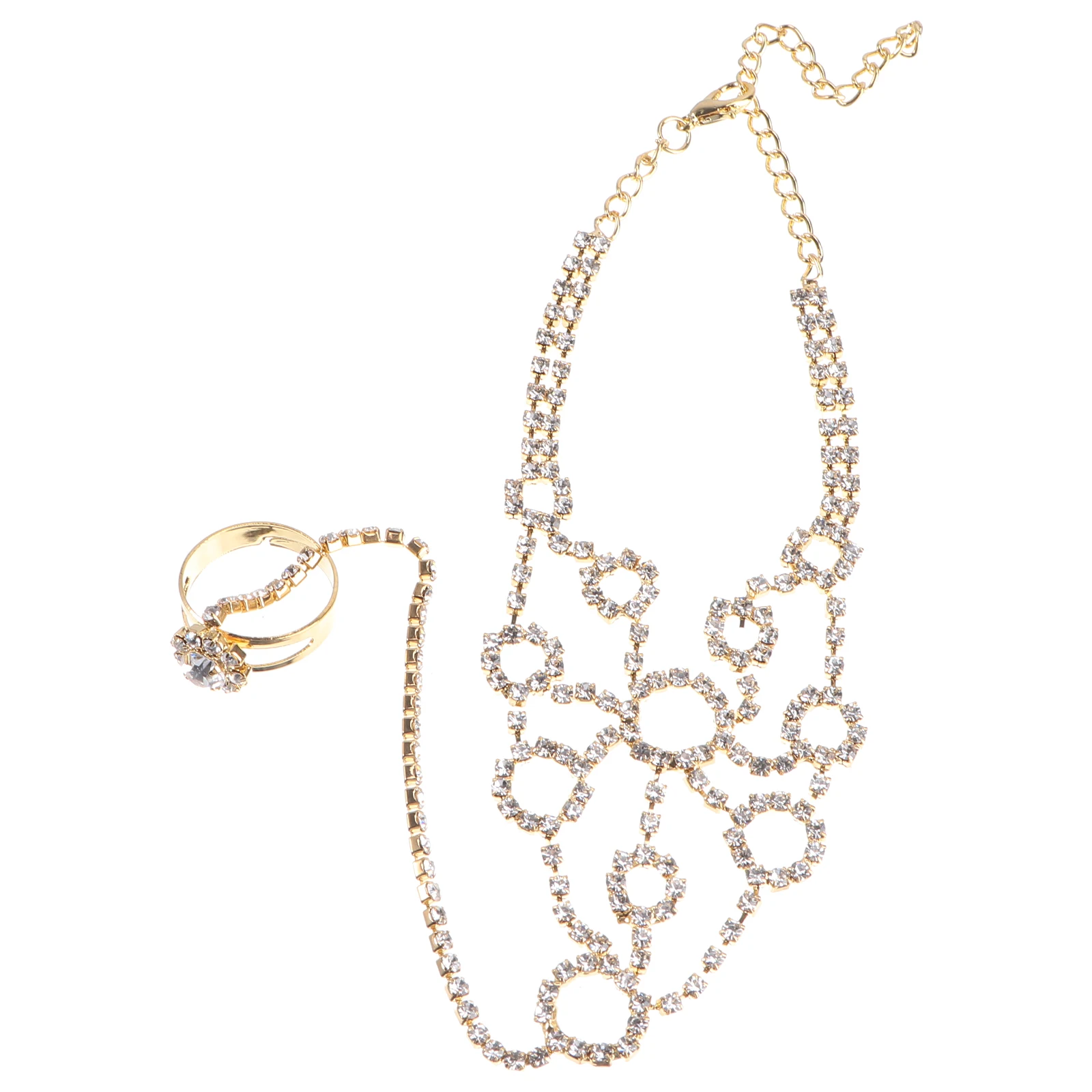 

1Pcs Chic Rhinestone Anklet Summer Barefoot Foot Chain Jewelry Anklet for Lady Beach Travel Daily Wear Ankle Chain