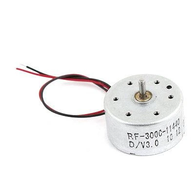 RF-300C-11440 1.5-6.5V 1700-7300RPM 2 Wire Terminals Cylindrical Micro DC Motor