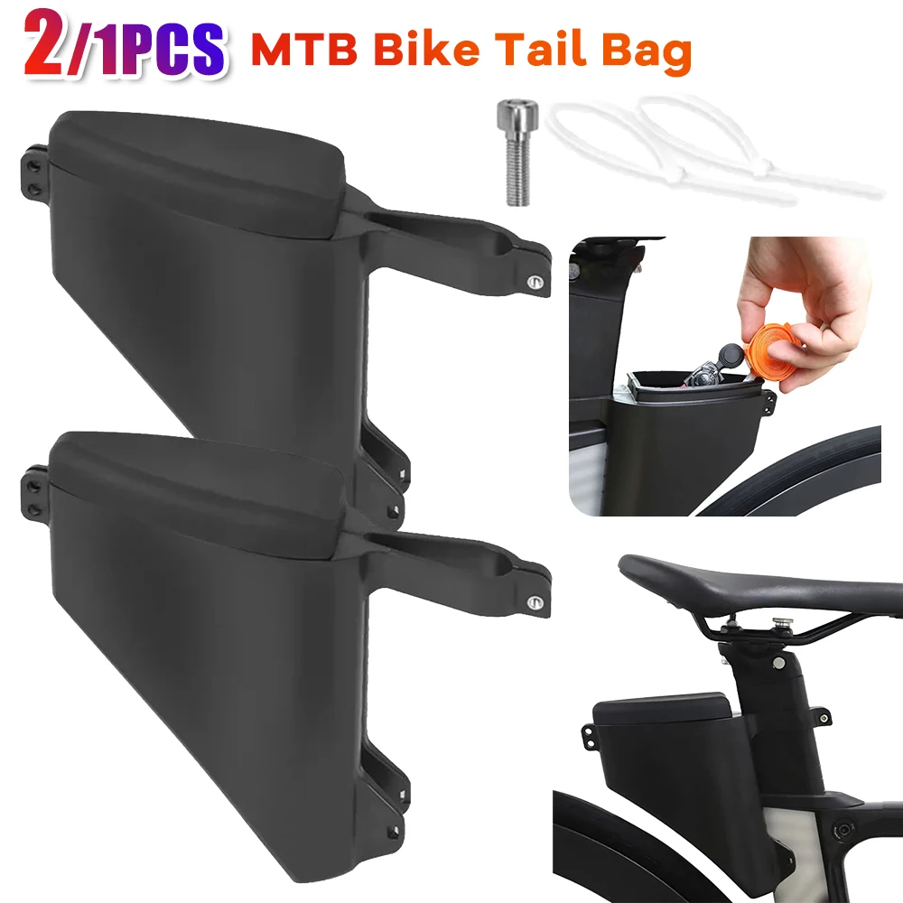 Road MTB Bike Tail Bag Cycle Bags Storage Road Bike Saddlebags Hard Shell Teardrop Seatpost Windbreaker Torpedo Saddle Bag