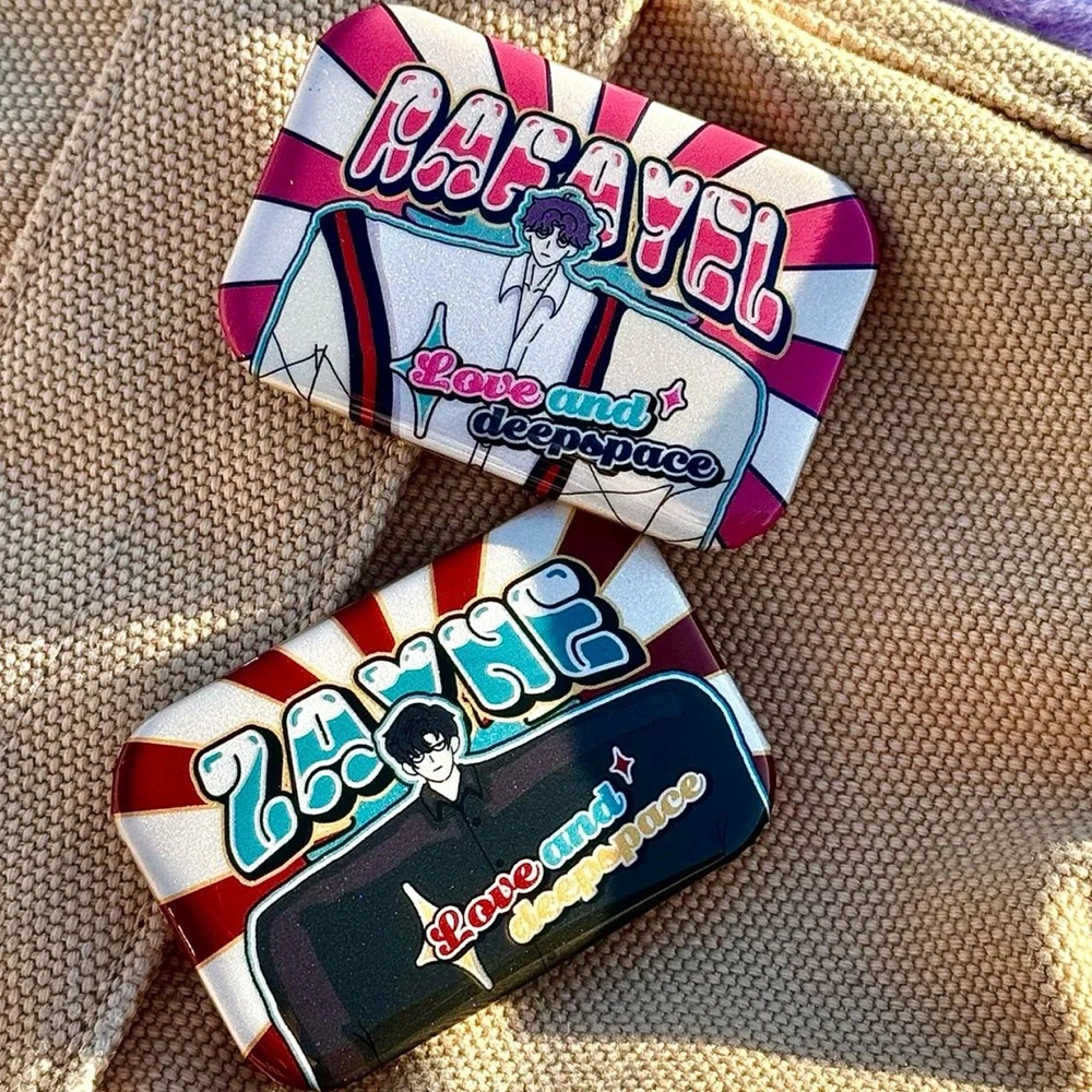 

Game Love and Deepspace Zayne Xavier Rafayel Sylus Caleb Cosplay Badge Metal Brooch Cartoon Decoration Pins Accessories Gifts