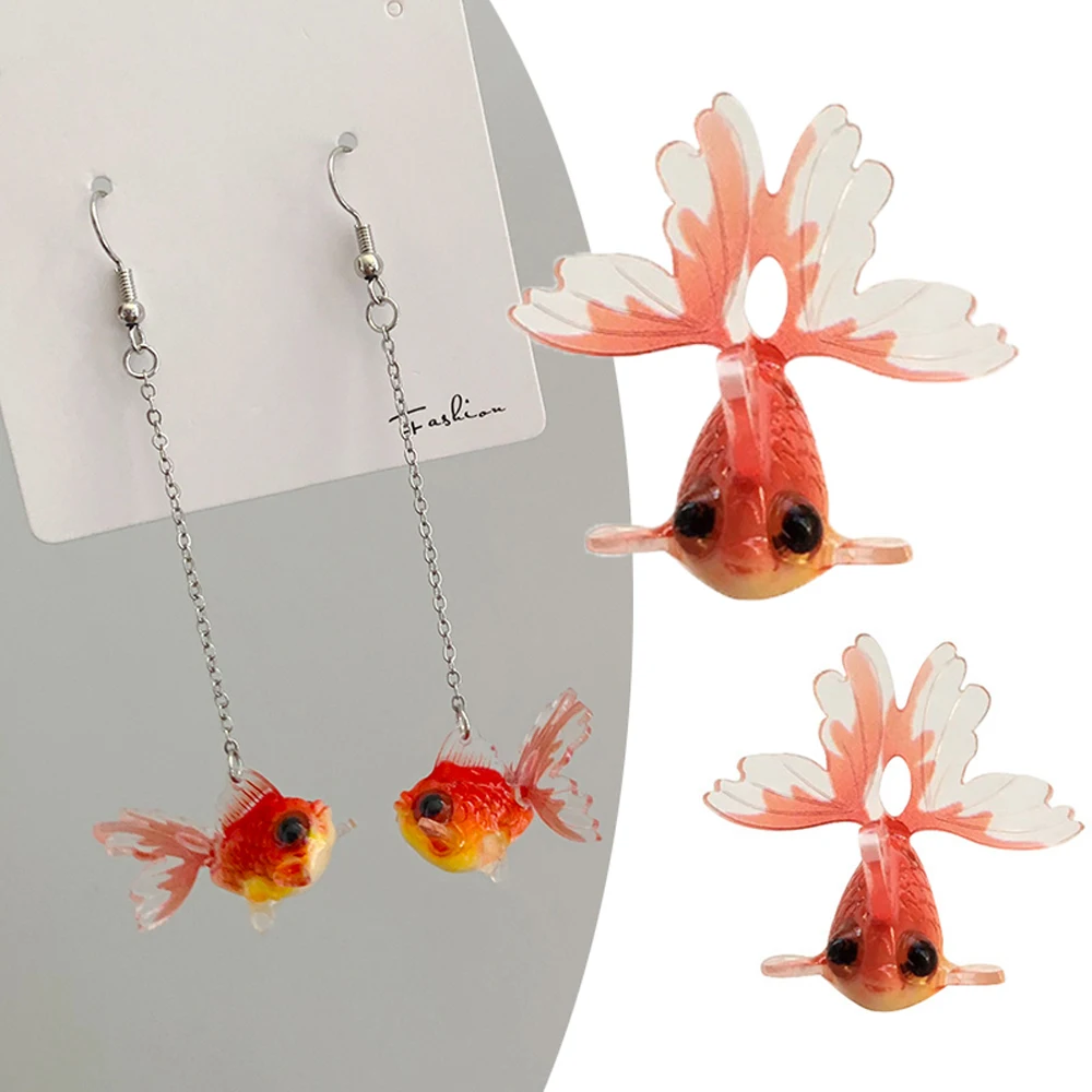 

Goldfish Pendant Drop Earrings Dangle Earrings Earrings Accessories Jewelry Findings Goldfish Pendant Earrings Pendant