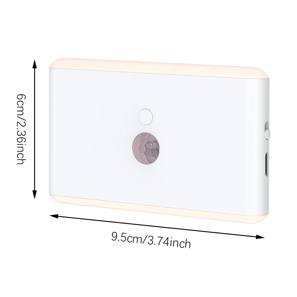 LED Night Light, USB Charging, Smart Motion Sensor, Color-Changing Ambient Lighting, Ideal for Living Room and Hallways