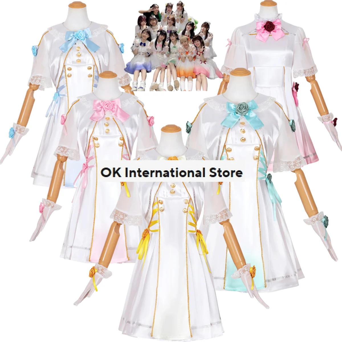 Anime Love Live Nijigasaki 5th Zhong Lanzhu Osaka Shizuku Nakasu Kasumi Uehara Ayumu Cosplay Costume Eternal Moment Dress Suit