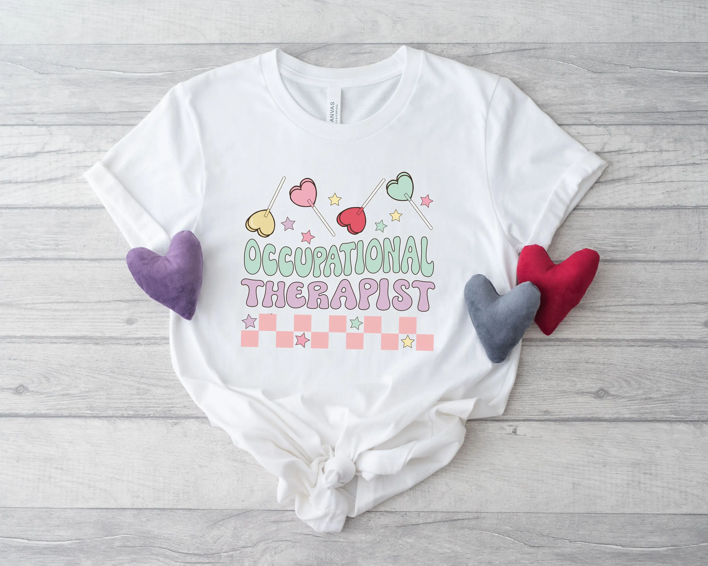 Occupational Therapist Valentine'S Day T Shirt Ot Squad Retro Ota Therapy Assistant