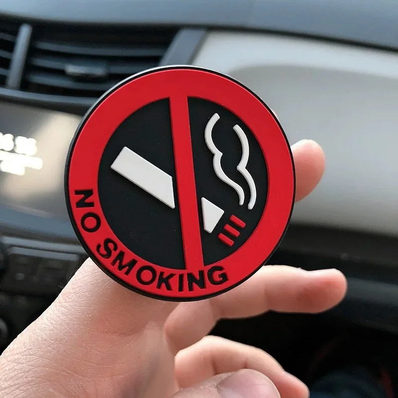 1-20pcs No Smoking Stickers Car Taxi Interior Prevent Smoking Sign Warning Logo No Smoking Decal Car Sticker Decoration view 2