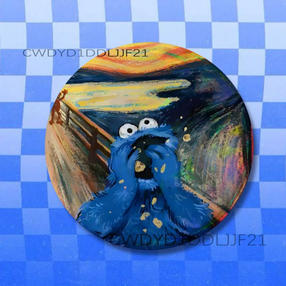 C-Cookies Monsters Cute Badge Brooch Figure Lapel Pins Clothes Backpack Fashion Cute Collection Decoration Display view 2