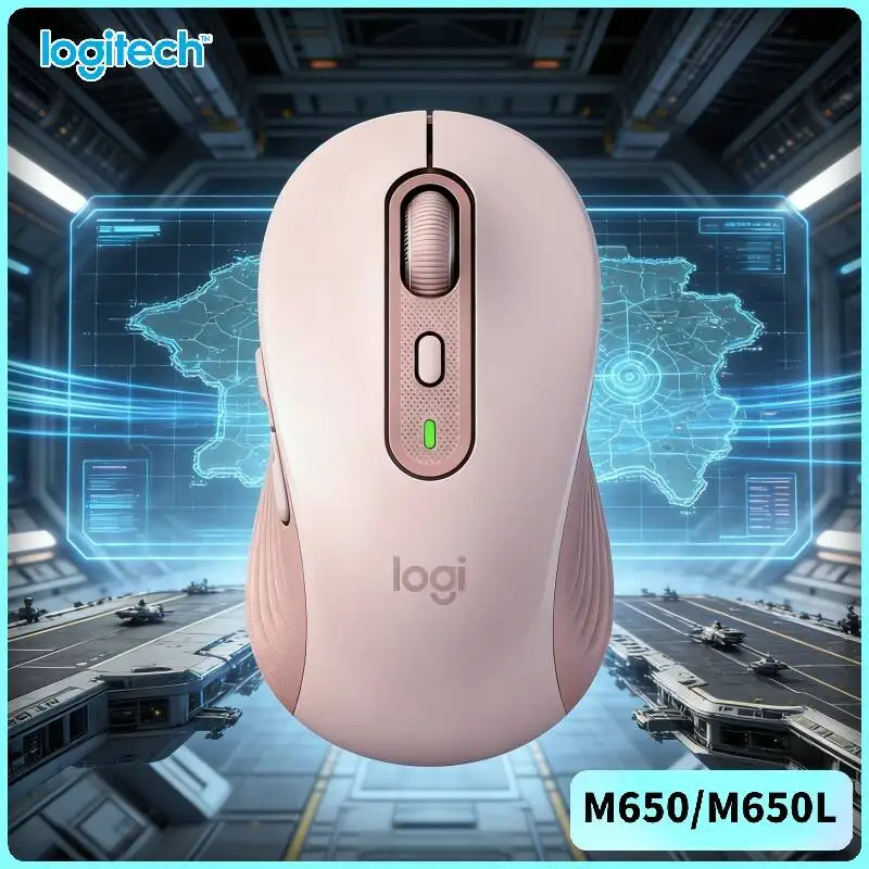 Logitech M650/M650L Wireless Mouse - Ergonomic Contour, 5 Custom Buttons, Advanced Optical Tracking, 10m Range