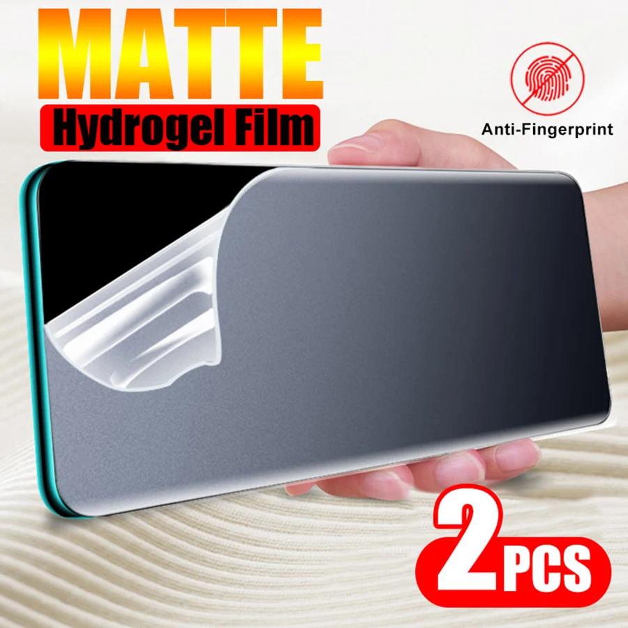 Película de hidrogel fosca, 2 peças, para lg velvet v60 v20 v30 v40 v50s wing g8x thinq 5g, protetor de tela para lg k61 k51s k40s k40 q92 5g