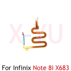 For Infinix Note 8i X683 Home Button Fingerprint Sensor Return Power Flex Cable