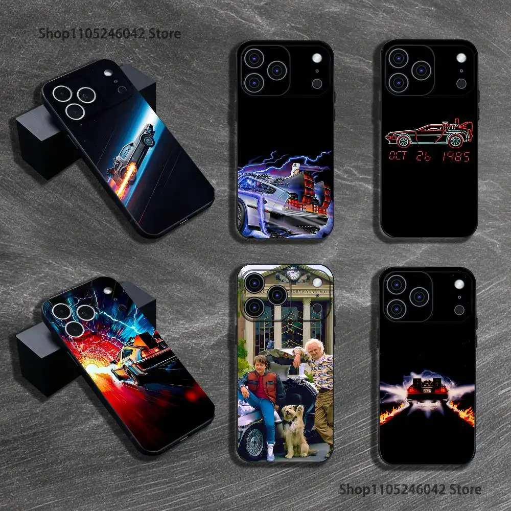 

Movie Back To The F-Futures Black Soft Cover Phone Case For iPhone 17,16,15,14,13,12,11,Pro,XS,Max,XR,Plus,E,SE4,Mini