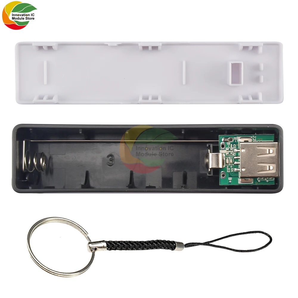 เชื่อมฟรี 1 18650 กล่องแบตเตอรี่, Power Bank แบบพกพา, Power Bank DIY Kit