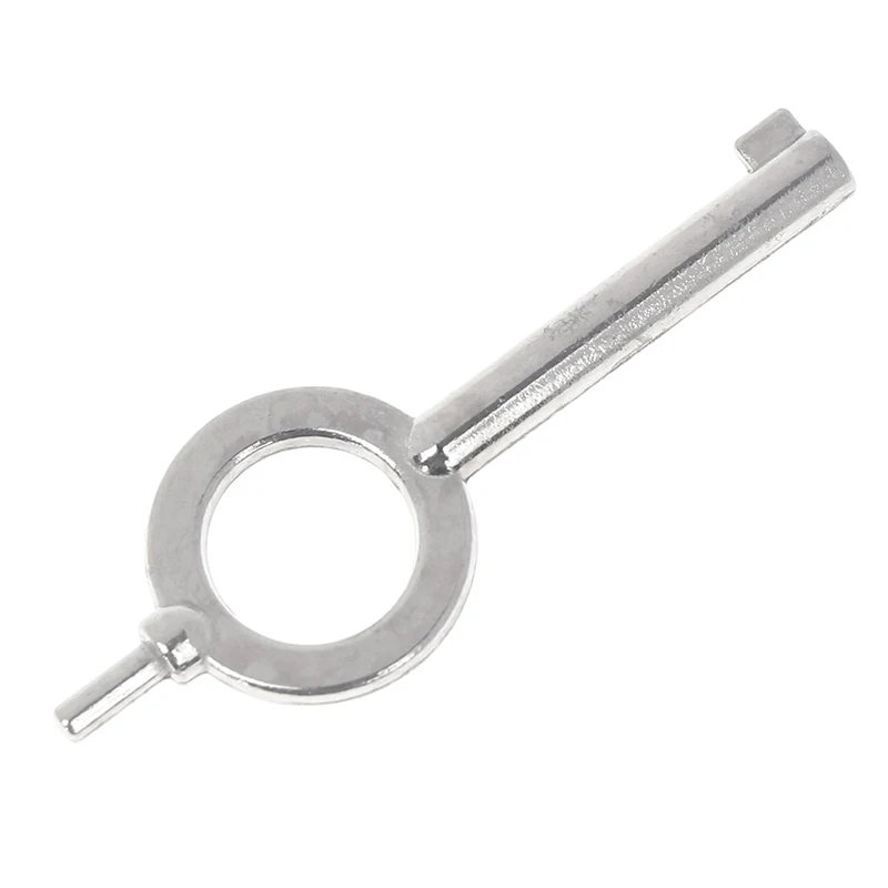 Universal  American Flat Key Blanks Standard Configuration Law Enforcement Handcuffs Lock Key Stainless Steel Keyring
