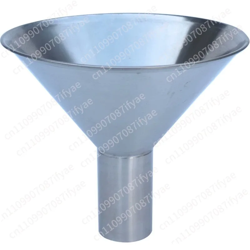 Stainless Steel Feeding Hopper with Support Stand Vacuum Bag Sub-Packing Funnel Manual Filling Funnel with Bracket