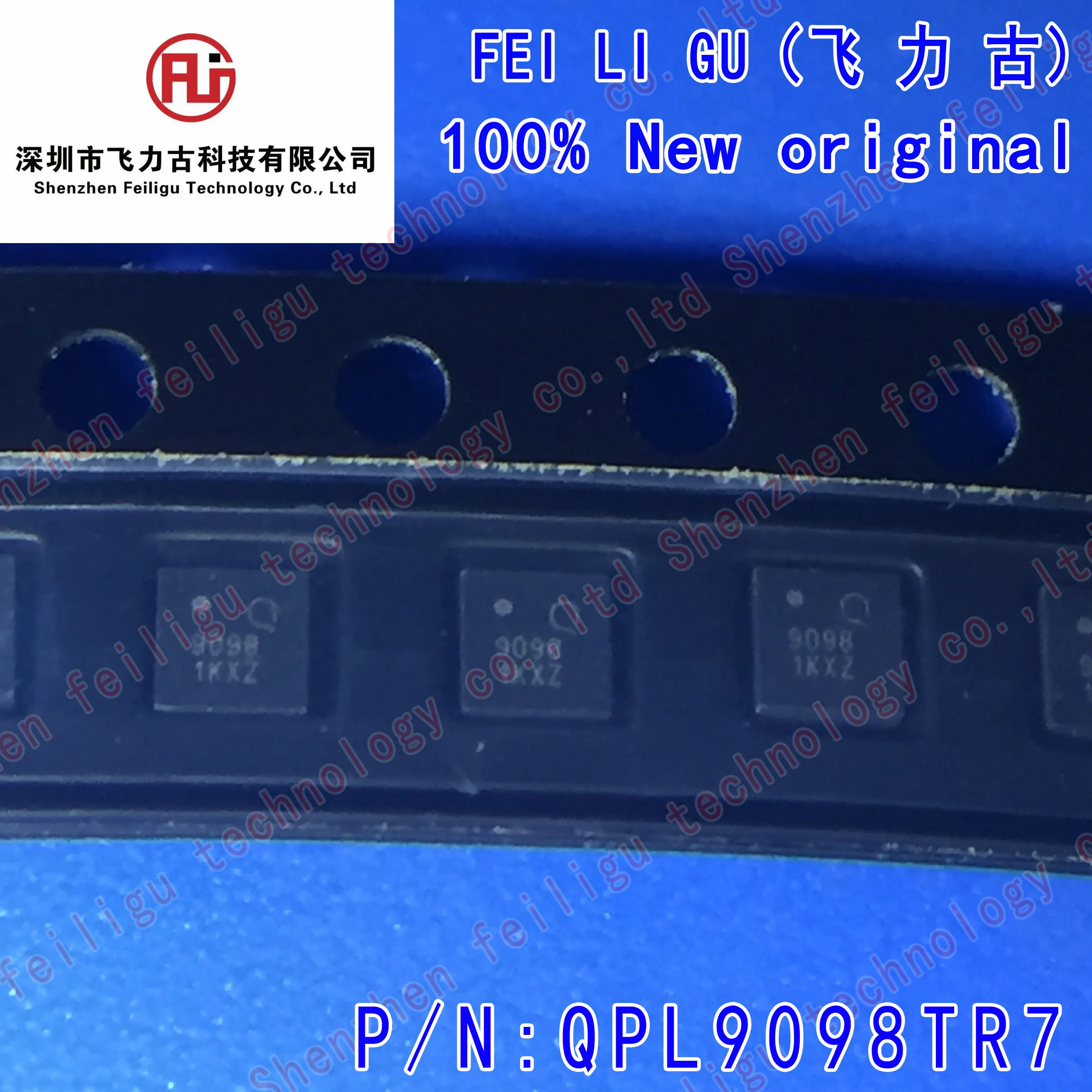 

1/10/30PCS 100% New original QPL9098TR7 QPL9098 Screen Printing:9098 Package:QFN8 4.4-6GHz RF Amplifier Chip