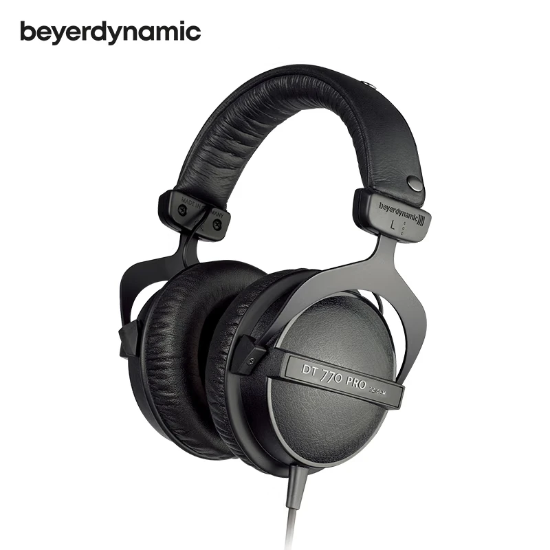 Beyerdynamic DT770 PRO Head Mounted Professional Recording Enclosed Monitoring Earphones 32 Ω Low Resistance Edition