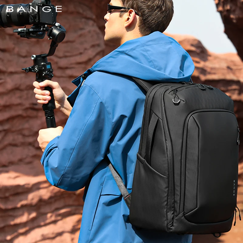BANGE Nowa Profesjonalna Torba na Aparat Szybki Dostęp Wodoodporny Plecak Fotograficzny z Przegrodą na Laptopa 15,6 cala