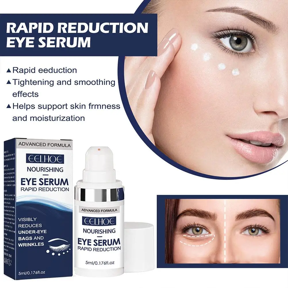 Crema para Ojos antiarrugas con péptido, suero hidratante para ojeras, elimina líneas y aclara los ojos, M3M0