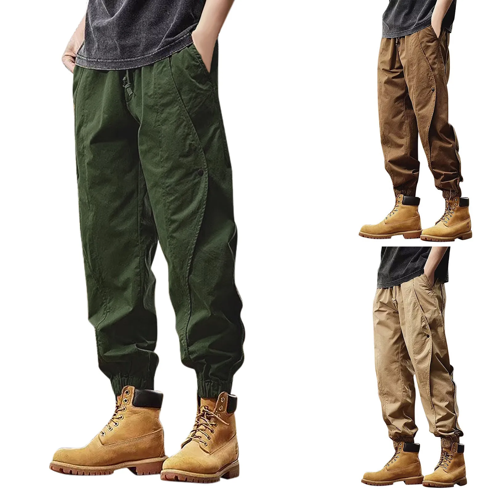 

Mens Fashion Joggers Sports Pants Casual Cargo Pants Gym Casual Harem Pants Trousers Mens Long Pants