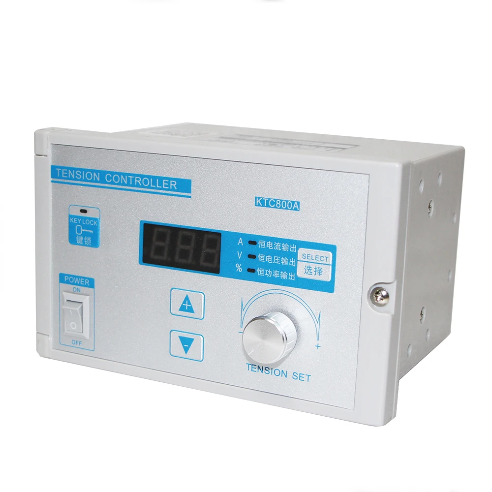KTC800A Magnetic Powder Controller Tension Gauge Digital Display 24V Winding/Unwinding KTC002 Manual Unwinding