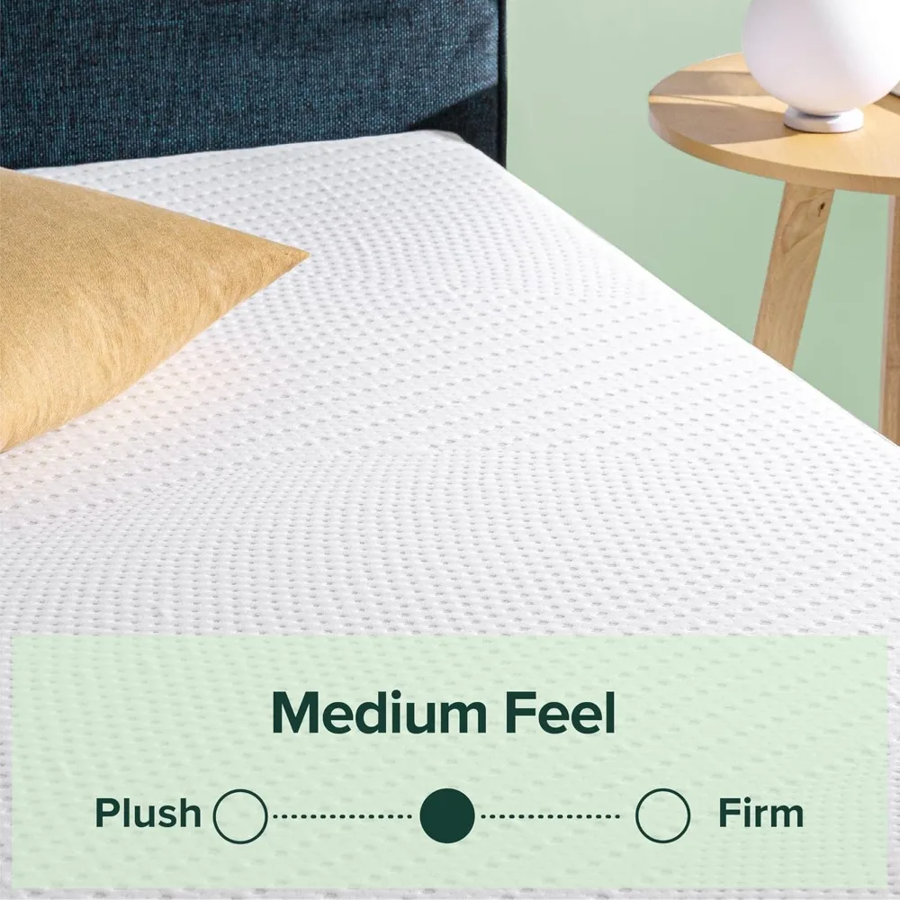 Zinus Cooling Essential Foam Bed Mattress Conventional, Twin, White