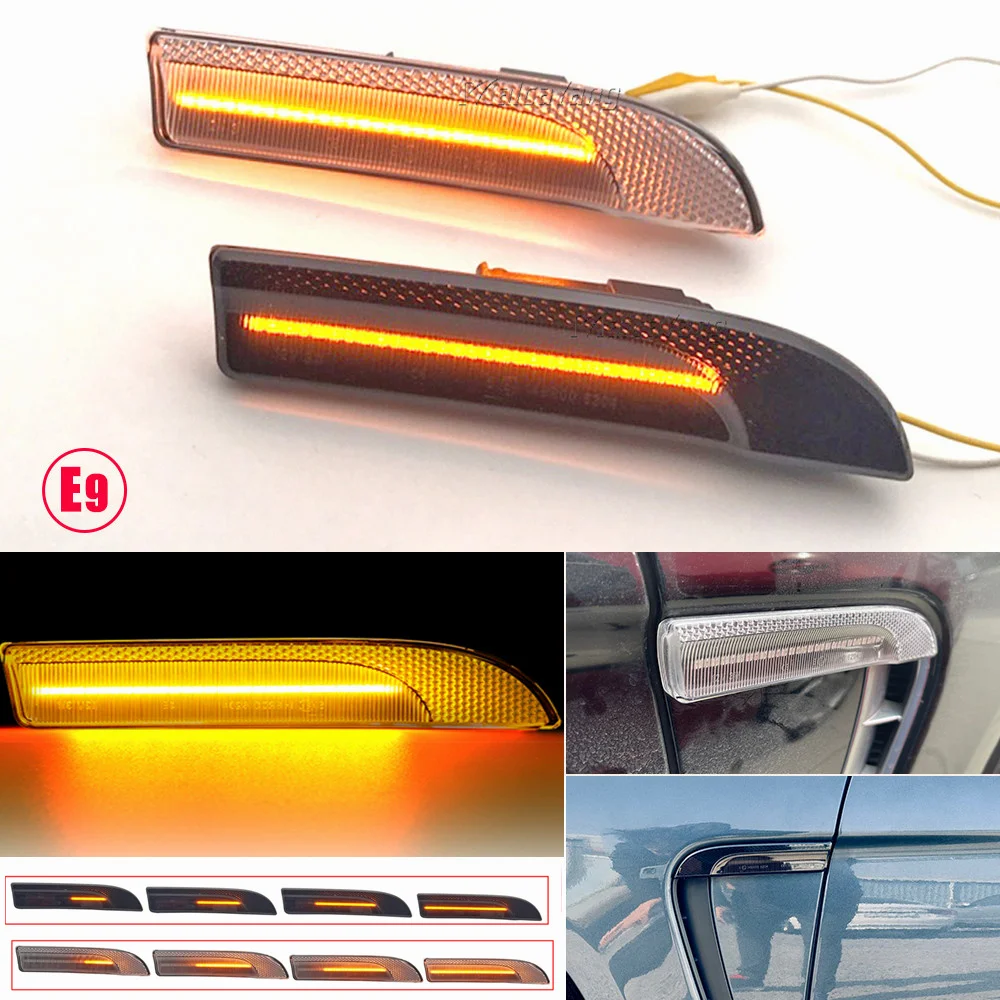 For Porsche Panamera 970 G1 Sequential Flashing LED Turn Signal Side Marker Light 2009-2016 Before facelift