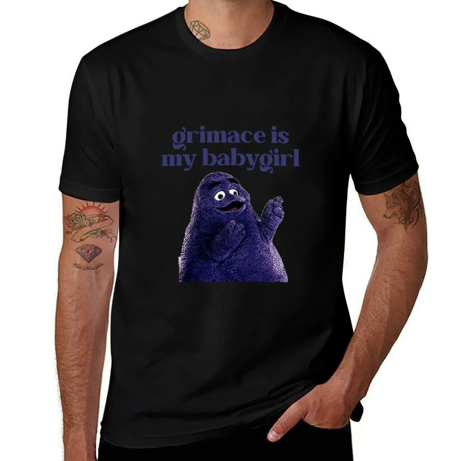 

Grimace is my Babygirl T-Shirt Dry Fit Athletic Short Sleeve Shirt