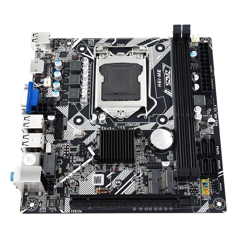 New H61-ME computer motherboard desktop ITX Mini small board DDR3 memory with M.2 interface