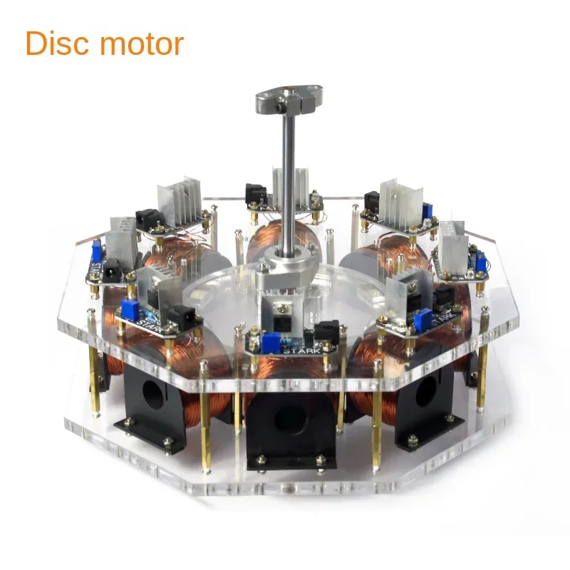 8-level large Bedini motor brushless motor disc motor high power motor pseudo perpetual motion machine Educational Toys