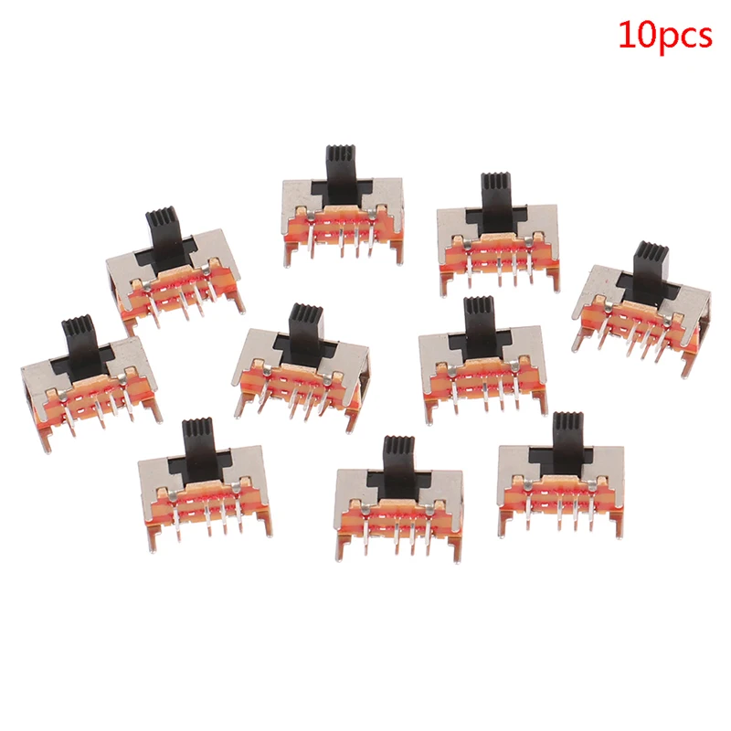 10Pcs Toggle switch sk23d05g6 double row 3-gear 8-pin horizontal sliding switch