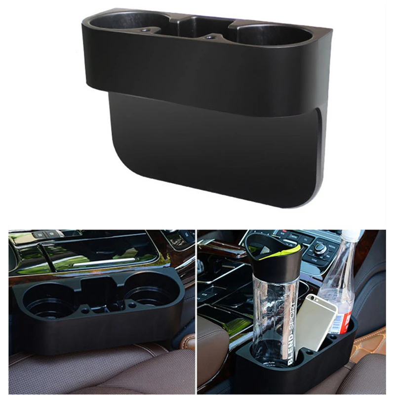 Deluxe and Durable Car Storage Box: Adjustable Sections, Cup Holder & Perfect for Seat Middle Gap Storage - Maintain Your Car