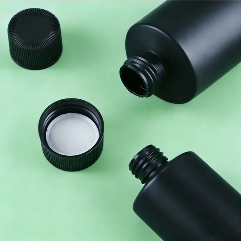 

20Pcs 30ml-500ml Empty Black HDPE Plastic Squeeze Ink Bottles W/ Screw Cap Refillable Light-Proof UV Glue Containers For Pigment