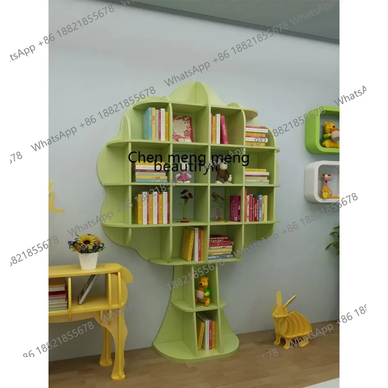 S7486 ss Creative Stitching Tree Bookshelf Picture Book Storage School Library Shelf